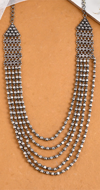 Meera Jaipur 5 line necklace